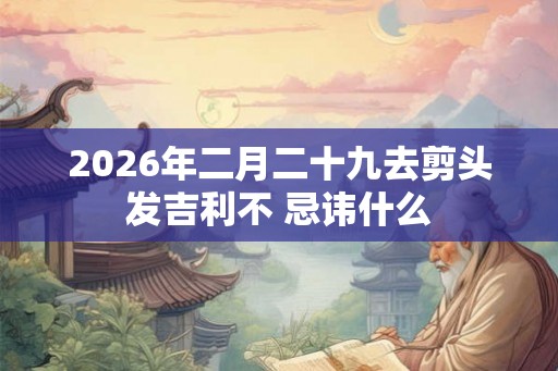 2026年二月二十九去剪头发吉利不 忌讳什么 2026年二月二十九去剪头发吉利不 忌讳什么