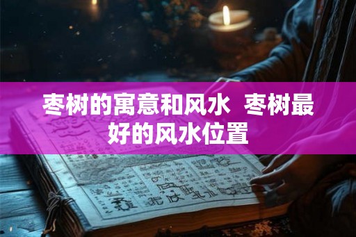 枣树的寓意和风水  枣树最好的风水位置
