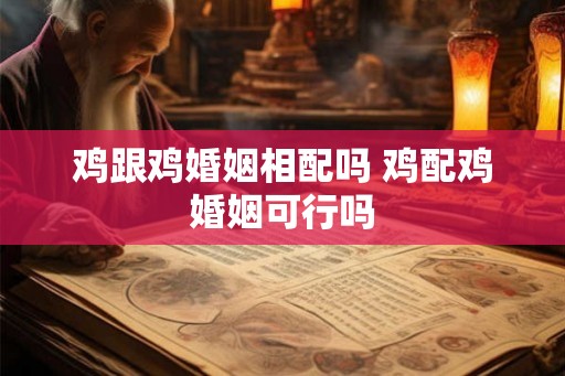 鸡跟鸡婚姻相配吗 鸡配鸡婚姻可行吗