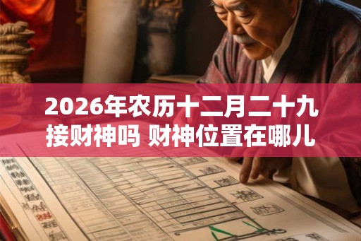 2026年农历十二月二十九接财神吗 财神位置在哪儿