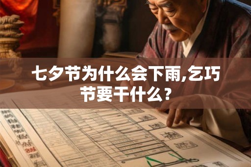 七夕节为什么会下雨,乞巧节要干什么？