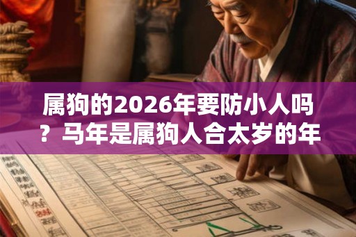属狗的2026年要防小人吗？马年是属狗人合太岁的年份吗