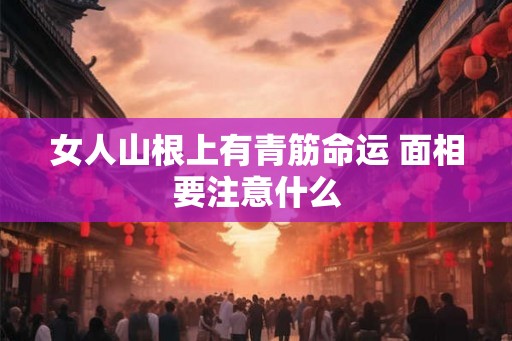 女人山根上有青筋命运 面相要注意什么