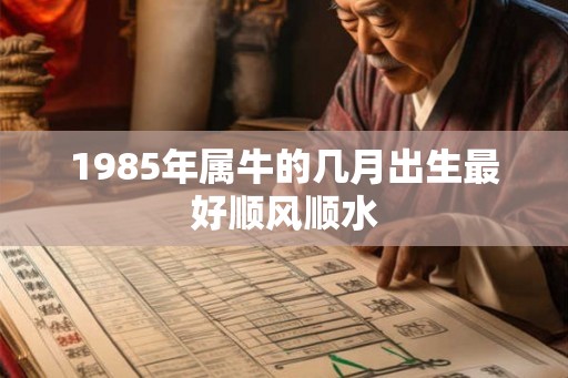 1985年属牛的几月出生最好顺风顺水