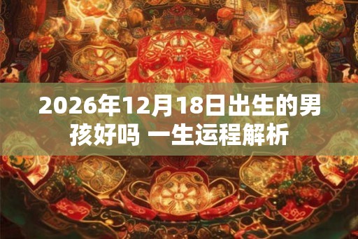 2026年12月18日出生的男孩好吗 一生运程解析