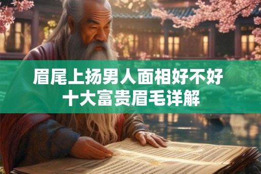 眉尾上扬男人面相好不好 十大富贵眉毛详解