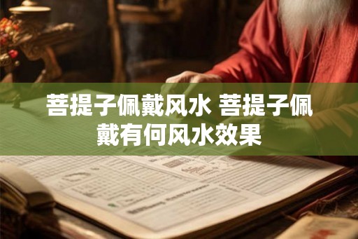 菩提子佩戴风水 菩提子佩戴有何风水效果