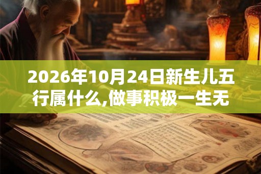 2026年10月24日新生儿五行属什么,做事积极一生无忧
