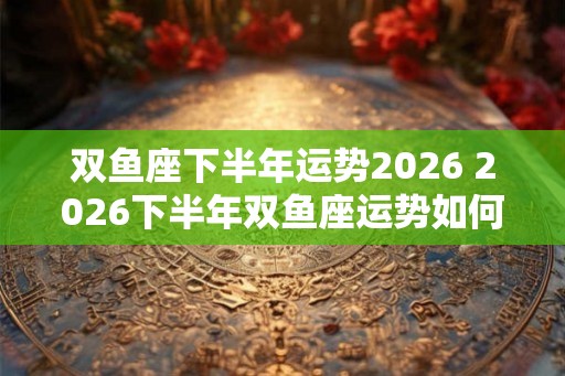 双鱼座下半年运势2026 2026下半年双鱼座运势如何 双鱼座下半年运势2026 2026下半年双鱼座运势如何