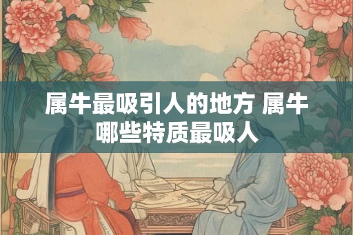 属牛最吸引人的地方 属牛哪些特质最吸人