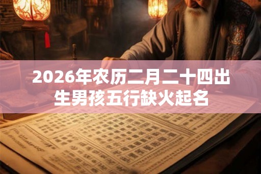 2026年农历二月二十四出生男孩五行缺火起名