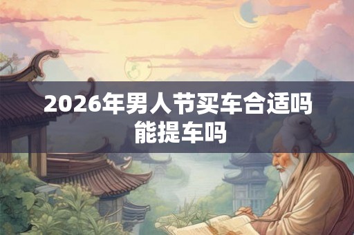 2026年男人节买车合适吗 能提车吗 2026年男人节买车合适吗 能提车吗