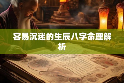 容易沉迷的生辰八字命理解析