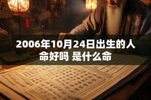 2006年10月24日出生的人命好吗 是什么命
