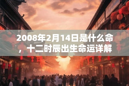 2008年2月14日是什么命,十二时辰出生命运详解 2008年2月14日是什么命,十二时辰出生命运详解