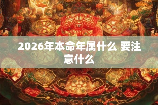 2026年本命年属什么 要注意什么