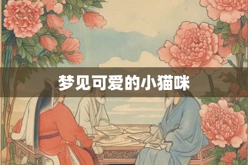梦见可爱的小猫咪