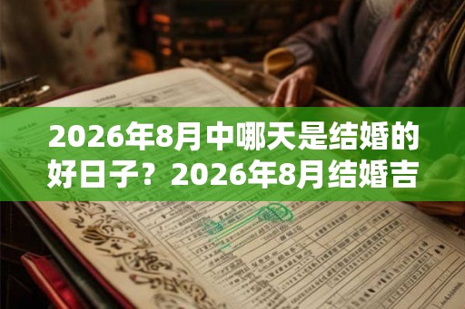 2026年8月中哪天是结婚的好日子？2026年8月结婚吉日