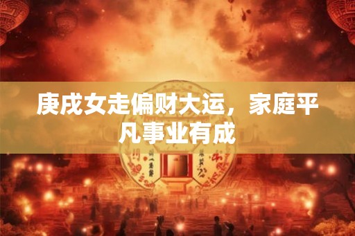 庚戌女走偏财大运，家庭平凡事业有成
