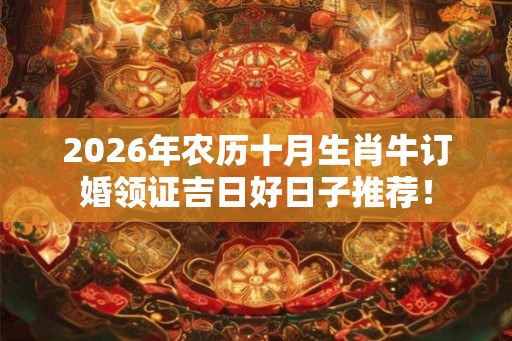 2026年农历十月生肖牛订婚领证吉日好日子推荐！