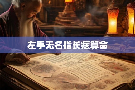 左手无名指长痣算命