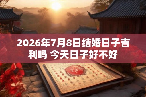 2026年7月8日结婚日子吉利吗 今天日子好不好 2026年7月8日结婚日子吉利吗 今天日子好不好