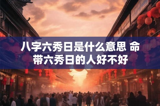 八字六秀日是什么意思 命带六秀日的人好不好