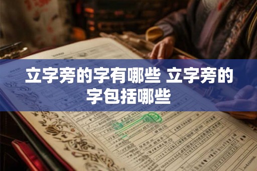 立字旁的字有哪些 立字旁的字包括哪些