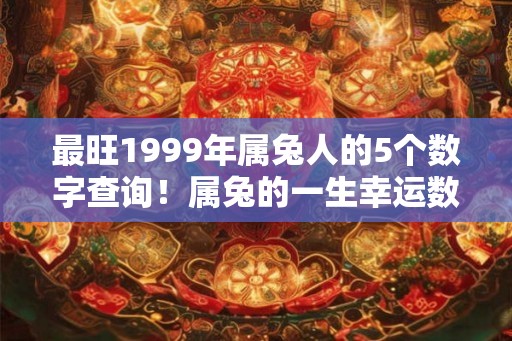 最旺1999年属兔人的5个数字查询！属兔的一生幸运数字是什么