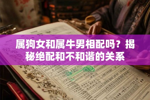 属狗女和属牛男相配吗？揭秘绝配和不和谐的关系
