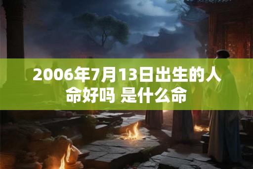 2006年7月13日出生的人命好吗 是什么命