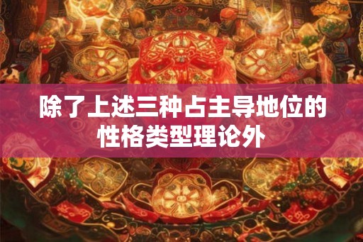 除了上述三种占主导地位的性格类型理论外
