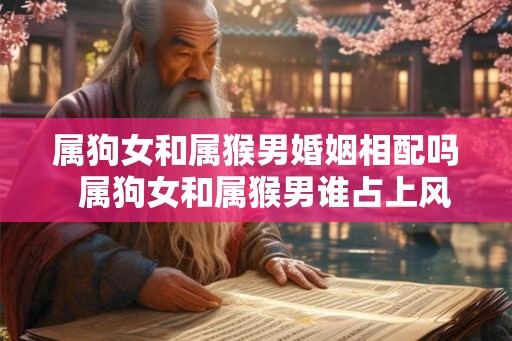 属狗女和属猴男婚姻相配吗  属狗女和属猴男谁占上风