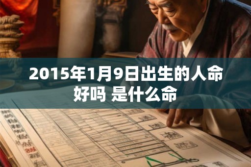 2015年1月9日出生的人命好吗 是什么命