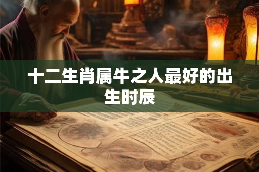 十二生肖属牛之人最好的出生时辰