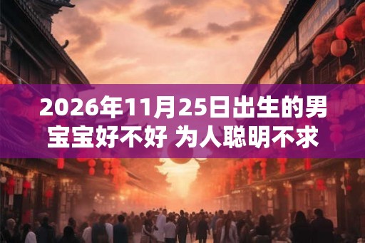 2026年11月25日出生的男宝宝好不好 为人聪明不求名利