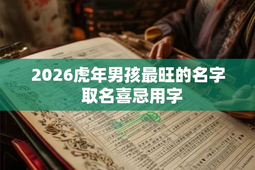 2026虎年男孩最旺的名字  取名喜忌用字