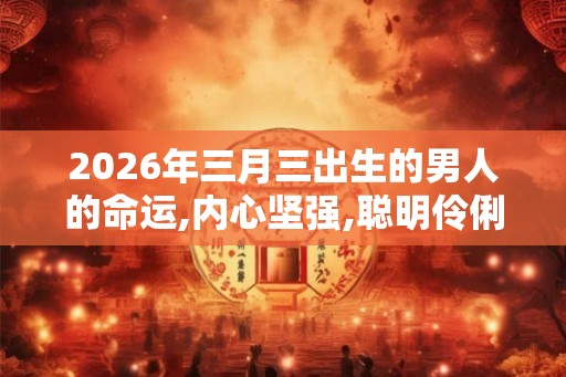 2026年三月三出生的男人的命运,内心坚强,聪明伶俐