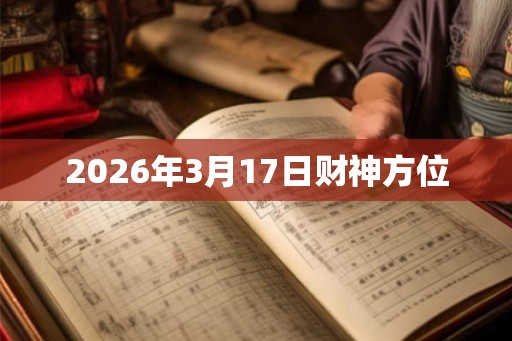 2026年3月17日财神方位