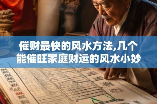 催财最快的风水方法,几个能催旺家庭财运的风水小妙招