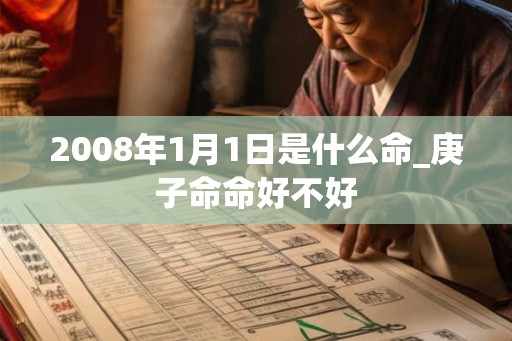 2008年1月1日是什么命_庚子命命好不好