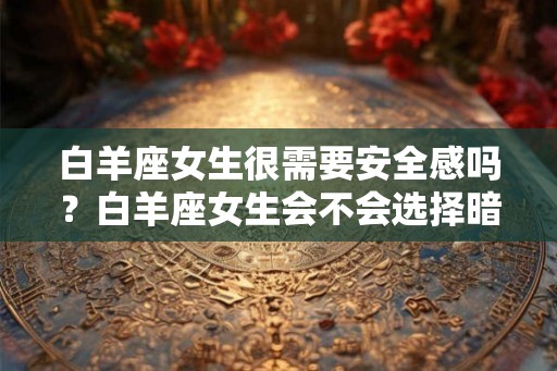 白羊座女生很需要安全感吗?白羊座女生会不会选择暗恋? 白羊座女生很需要安全感吗?白羊座女生会不会选择暗恋?