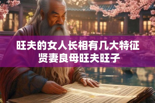 旺夫的女人长相有几大特征 贤妻良母旺夫旺子