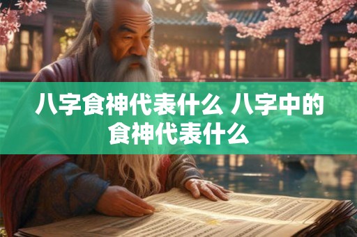 八字食神代表什么 八字中的食神代表什么