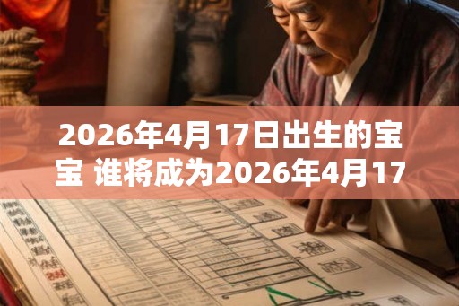 2026年4月17日出生的宝宝 谁将成为2026年4月17日的新生儿