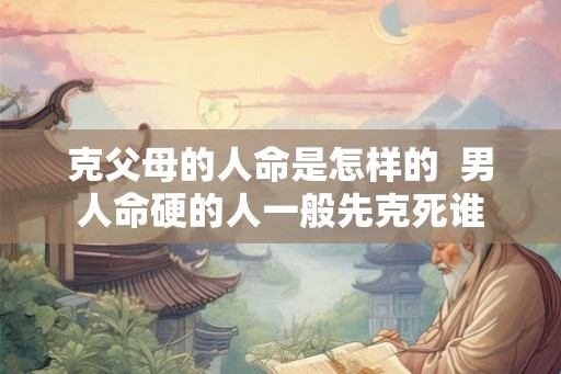 克父母的人命是怎样的 男人命硬的人一般先克死谁 克父母的人命是怎样的 男人命硬的人一般先克死谁