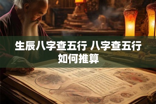 生辰八字查五行 八字查五行如何推算