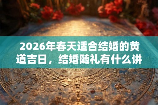 2026年春天适合结婚的黄道吉日，结婚随礼有什么讲究