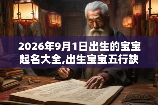 2026年9月1日出生的宝宝起名大全,出生宝宝五行缺什么？