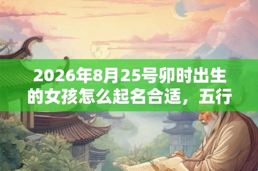 2026年8月25号卯时出生的女孩怎么起名合适,五行属什么 2026年8月25号卯时出生的女孩怎么起名合适,五行属什么
